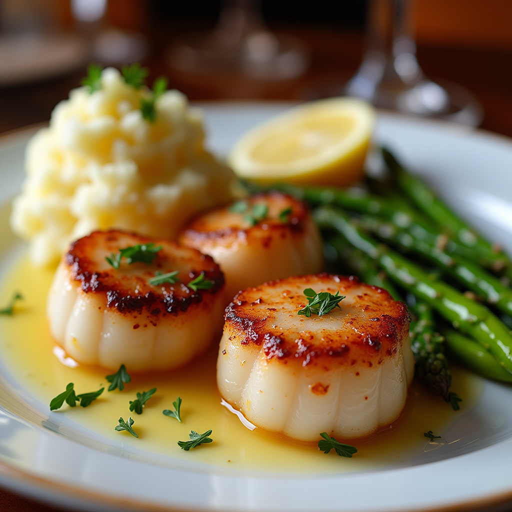 Scallops are a delicious seafood choice for dinner