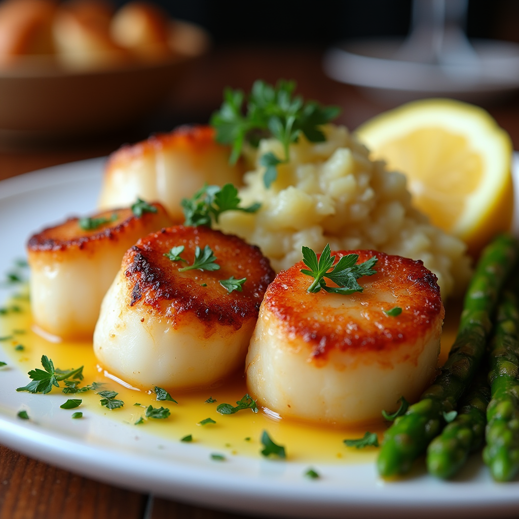 Scallops are a delicious seafood choice for dinner