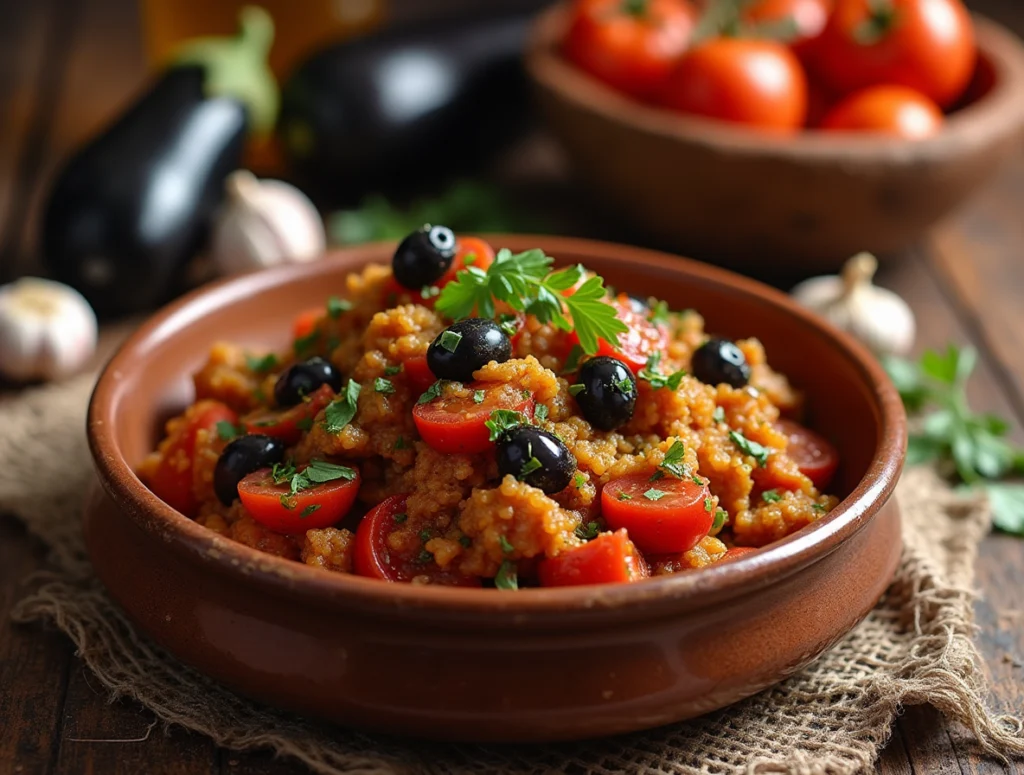 Zaalouk: The Moroccan Eggplant & Tomato Salad Everyone Loves