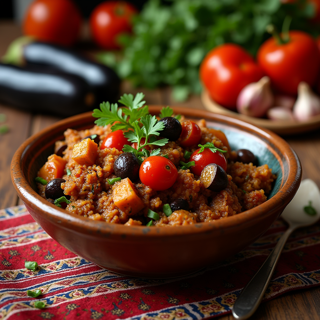 Zaalouk: The Moroccan Eggplant & Tomato Salad Everyone Loves