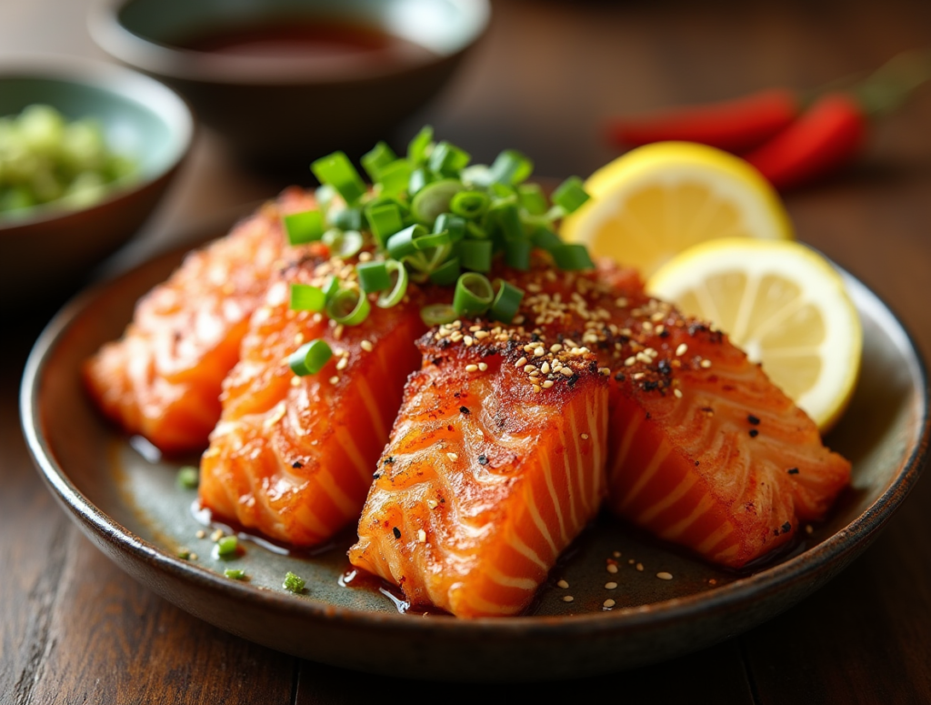 salmon belly pieces