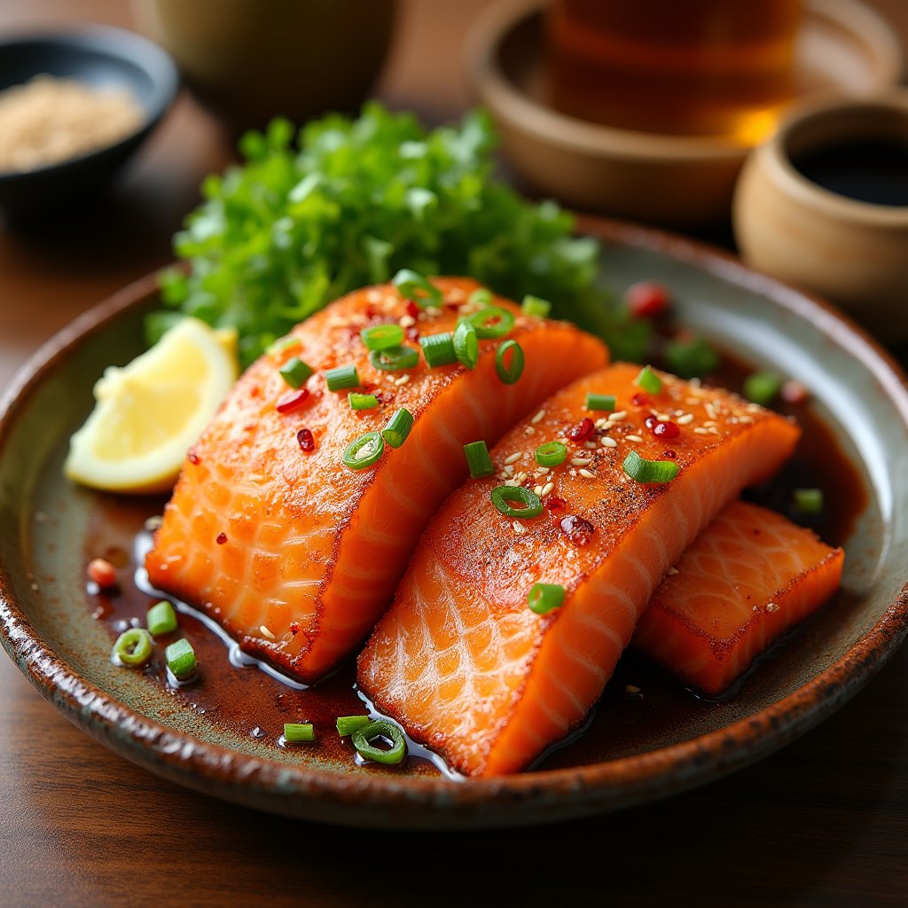 salmon belly pieces